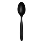 Karat Earth Heavy Weight Bio-Based Tea Spoons, Black - 1000 pcs