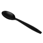 Karat Earth Heavy Weight Bio-Based Tea Spoons, Black - 1000 pcs - Image 2