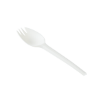 Karat Earth Medium-Heavy Weight CPLA Compostable Spork Wrapped, White - 750 pcs - Image 5