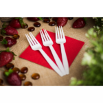 Karat Earth PLA Medium-Heavy Weight Compostable Forks Bulk Box, Natural - 1,000 pcs - Image 7