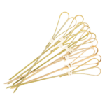 Karat Earth 6" Bamboo Heart Looped Skewer - 5,000 pcs - Image 4
