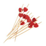 Karat Earth 3.5'' Bamboo Pick, Red - 5,000 pcs - Image 2