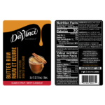 DaVinci Classic Butter Rum Syrup - Bottle (750mL) - Image 2