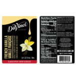 DaVinci Classic French Vanilla Syrup - Bottle (750mL) - Image 2