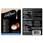 DaVinci Sugar Free Hazelnut (Original) Syrup - Bottle (750mL) - Image 2