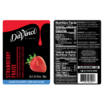 DaVinci Sugar Free Strawberry Syrup - Bottle (750mL) - Image 2