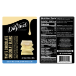 DaVinci Sugar Free White Chocolate Syrup - Bottle (750mL) - Image 2
