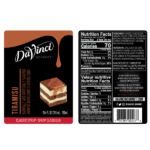 DaVinci Classic Tiramisu Syrup - Bottle (750mL) - Image 2
