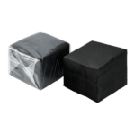 [5,000 ct] 10" x10" Beverage Napkins, Black - Image 2