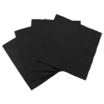 [1,000 ct] 10" x10" Premium Beverage Napkins, Black - Image 3