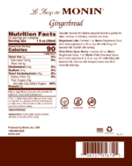 Monin Gingerbread Syrup - Bottle (750mL) - Image 5