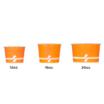 [1,000 ct] 12 oz Paper Food Containers | 100 mm | Orange - Image 9