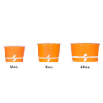 [600 ct] 20 oz Paper Food Containers | 127 mm | Orange - Image 6