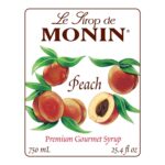 Monin Peach Syrup - Bottle (750mL) - Image 2