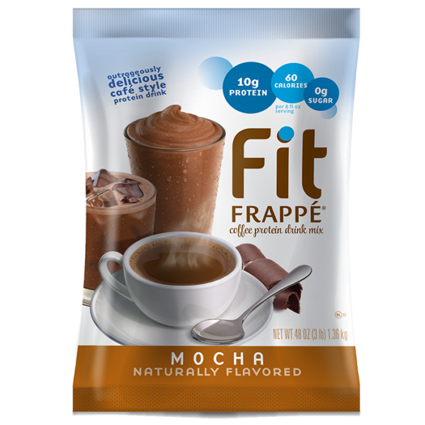 Big Train Fit Frappe Protein Drink Mix Mocha - Bag (3 lbs)