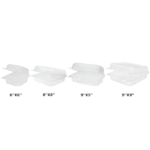 [500 ct] 6''x 6'' Hinged Food Containers | PET | Clear - Image 10