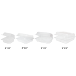 [250 ct] 8''x 8'' Hinged Food Containers | PET | Clear - Image 7