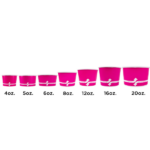 [1,000 ct] 8 oz Paper Food Containers | 95 mm | Pink - Image 6