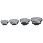 [150 sets] 24 oz PP Plastic Microwavable Round Food Containers & Lids, Black - Image 7