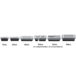 [150 sets] 28 oz PP Plastic Microwavable Rectangular Food Containers & Lids, Black - Image 3