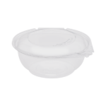 [240 sets] 24 oz Disposable Tamper Resistant Hinged Salad Bowls | PET - Image 3