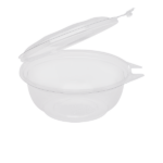 [240 sets] 24 oz Disposable Tamper Resistant Hinged Salad Bowls | PET - Image 4