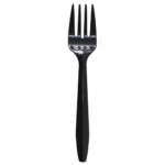 [1,000 ct] PP Plastic Medium Weight Forks Bulk Box, Black - Image 4