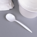 [1,000 ct] PP Plastic Medium Weight Soup Spoons, White - Image 4