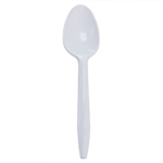 [1,000 ct] PP Plastic Medium Weight Tea Spoons, White - Image 2