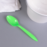 [1,000 ct] PP Plastic Medium Weight Tea Spoons, Green - Image 6