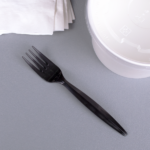 [1,000 ct] PP Plastic Medium-Heavy Weight Forks Bulk Box, Black - Image 5
