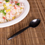 [1,000 ct] PP Plastic Medium Heavy Weight Tea Spoons Bulk Box, Black