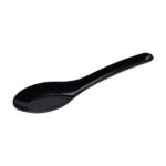 [1,000 ct] Med-Heavy Weight Asian Soup Spoon, Black - Image 3