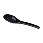 [1,000 ct] Med-Heavy Weight Asian Soup Spoon, Black - Image 4