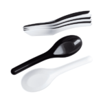 [1,000 ct] Med-Heavy Weight Asian Soup Spoon, Black - Image 8