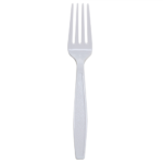 [1,000 ct] PS Plastic Extra Heavy Weight Forks, White