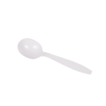 [1,000 ct] PS Plastic Extra Heavy Weight Soup Spoons, White - Image 7