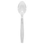 [1,000 ct] PS Plastic Extra Heavy Weight Tea Spoons, Clear - Image 4