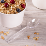 [1,000 ct] PS Plastic Extra Heavy Weight Tea Spoons, Clear - Image 2