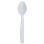 [1,000 ct] PS Plastic Extra Heavy Weight Tea Spoons, White