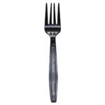 [1,000 ct] PP Plastic Extra Heavy Weight Forks, Black - Image 5