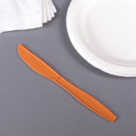 [1,000 ct] PP Plastic Extra Heavy Weight Knives, Orange - Image 2