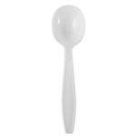 [1,000 ct] PP Plastic Extra Heavy Weight Soup Spoons, White - Image 5