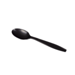 [1,000 ct] PP Plastic Extra Heavy Weight Tea Spoons, Black - Image 6