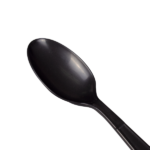 [1,000 ct] PP Plastic Extra Heavy Weight Tea Spoons, Black - Image 2