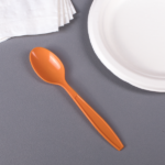 [1,000 ct] PP Plastic Extra Heavy Weight Tea Spoons, Orange - Image 4
