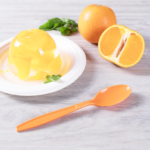 [1,000 ct] PP Plastic Extra Heavy Weight Tea Spoons, Orange