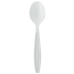 [1,000 ct] PP Plastic Extra Heavy Weight Tea Spoons, White - Image 5