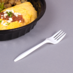 [1,000 ct] PS Plastic Medium Weight Forks Bulk Box, White