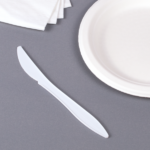 [1,000 ct] PS Plastic Medium Weight Knives Bulk Box, White - Image 7